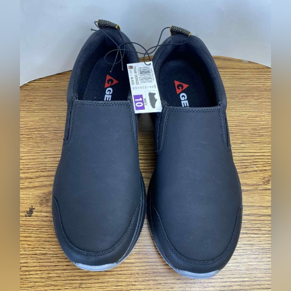 GERRY Men's MOC II Shoes Size 10M Slip On SN 800230 Black Light Weight Comfort